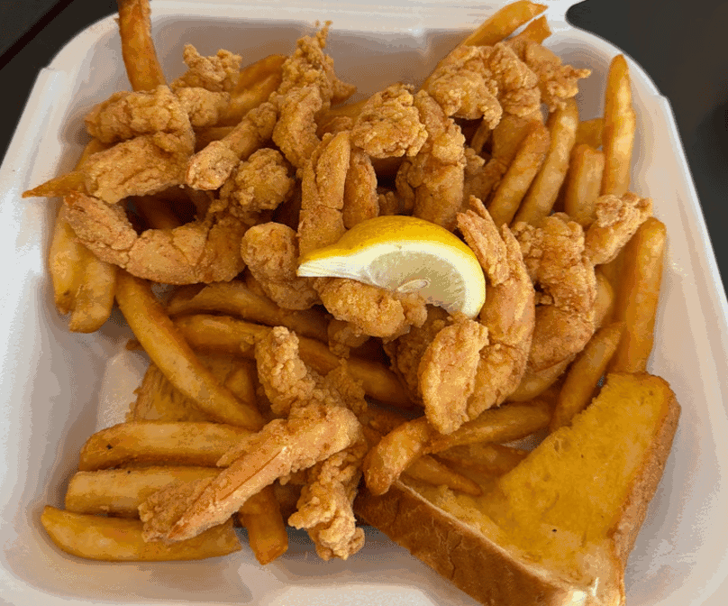 Fried Shrimp Plate - Freshly prepared Fried Shrimp Plate.