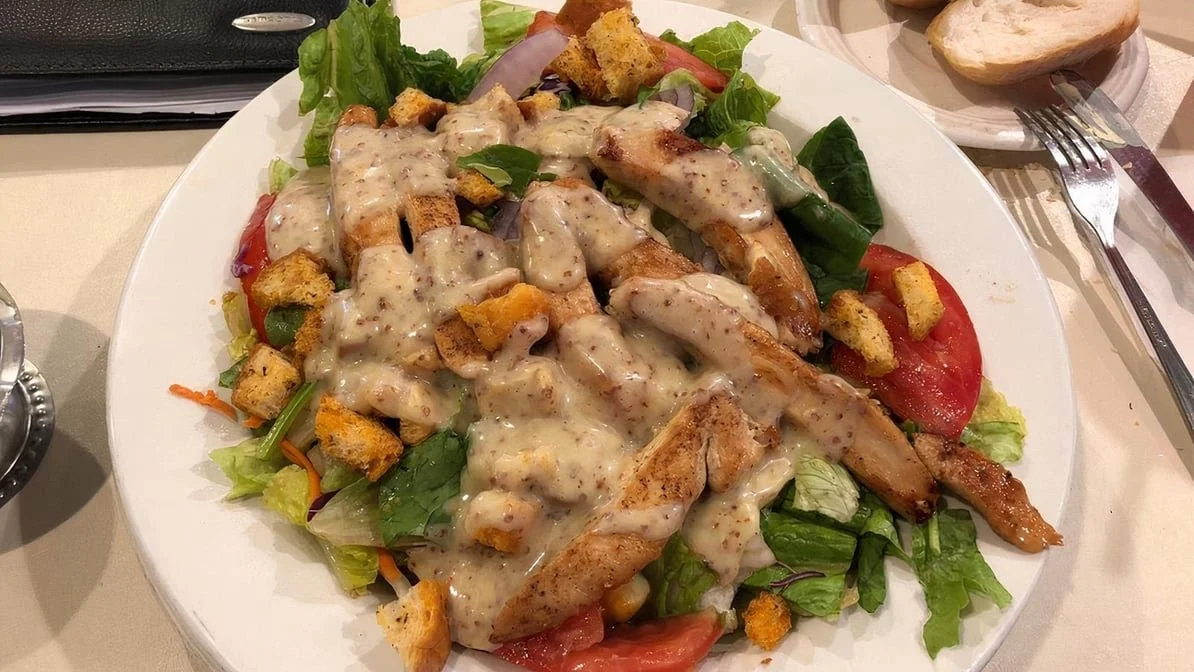 Grilled Chicken Salad - Freshly prepared Grilled Chicken Salad.