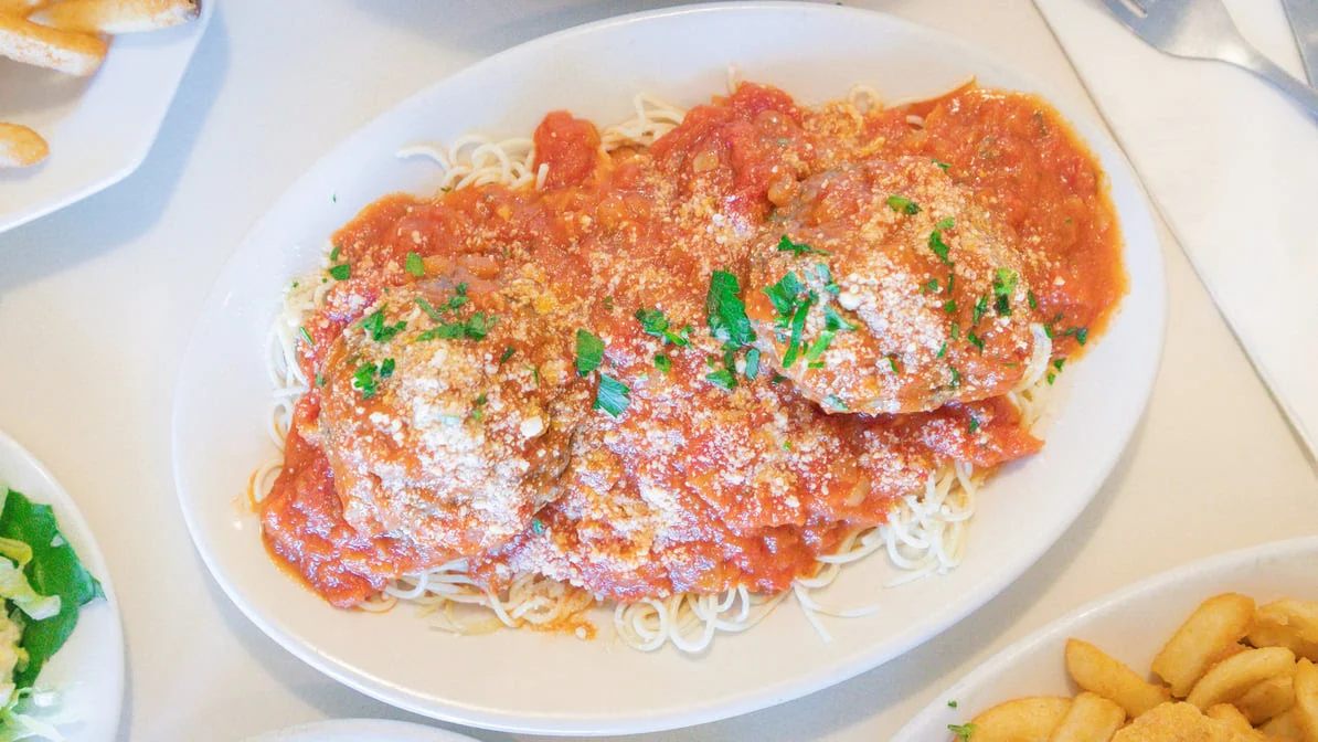Meatballs And Spaghetti - Freshly prepared Meatballs And Spaghetti.
