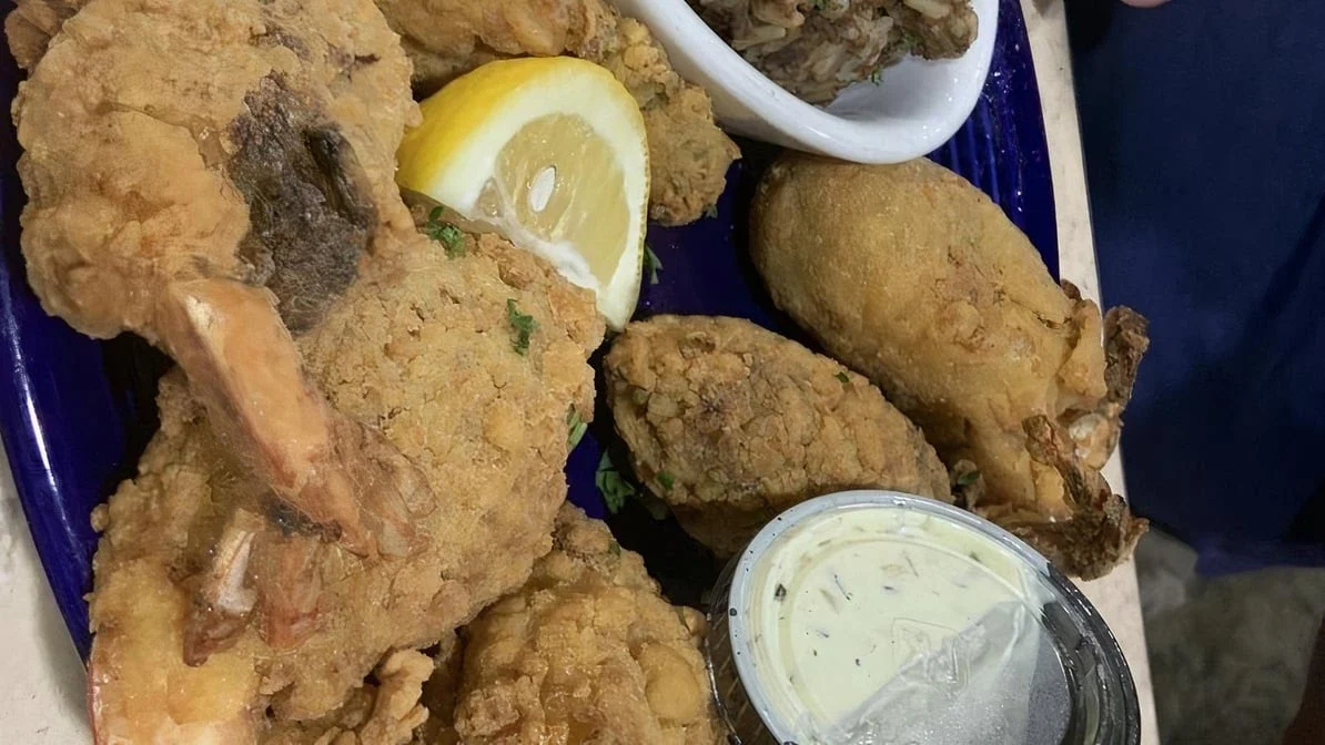 Stuffed Shrimp Plate - Freshly prepared Stuffed Shrimp Plate.